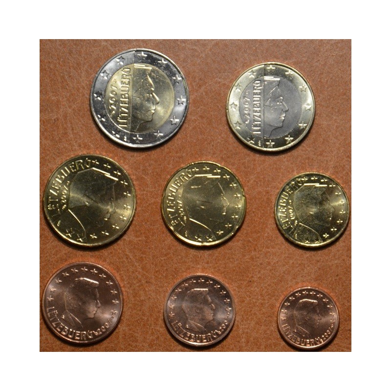 eurocoin eurocoins Luxembourg 2007 set of 8 coins (UNC)