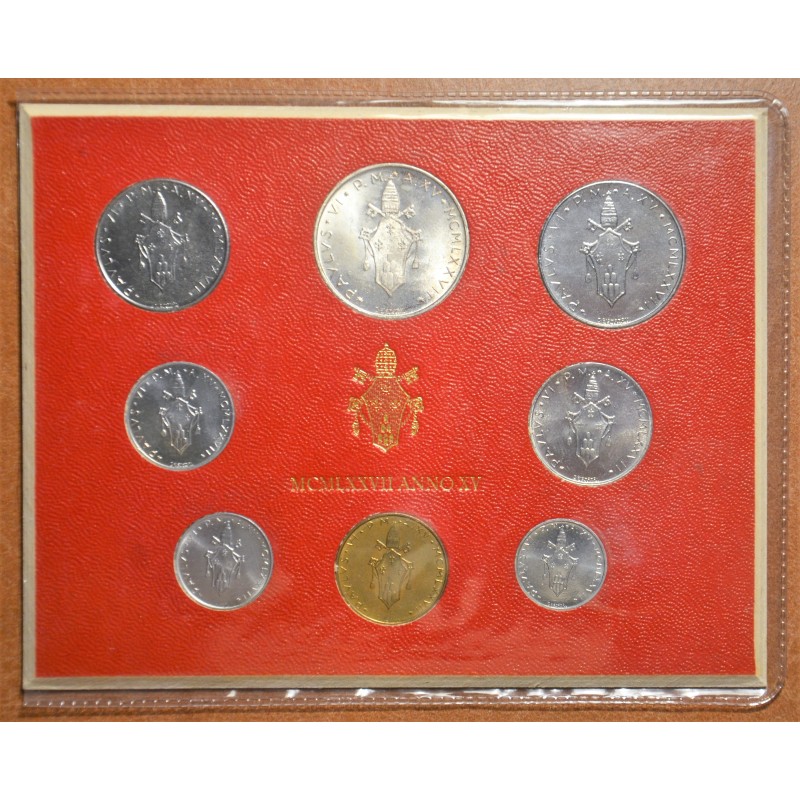 eurocoin eurocoins Vatican 8 coins 1977 (BU)