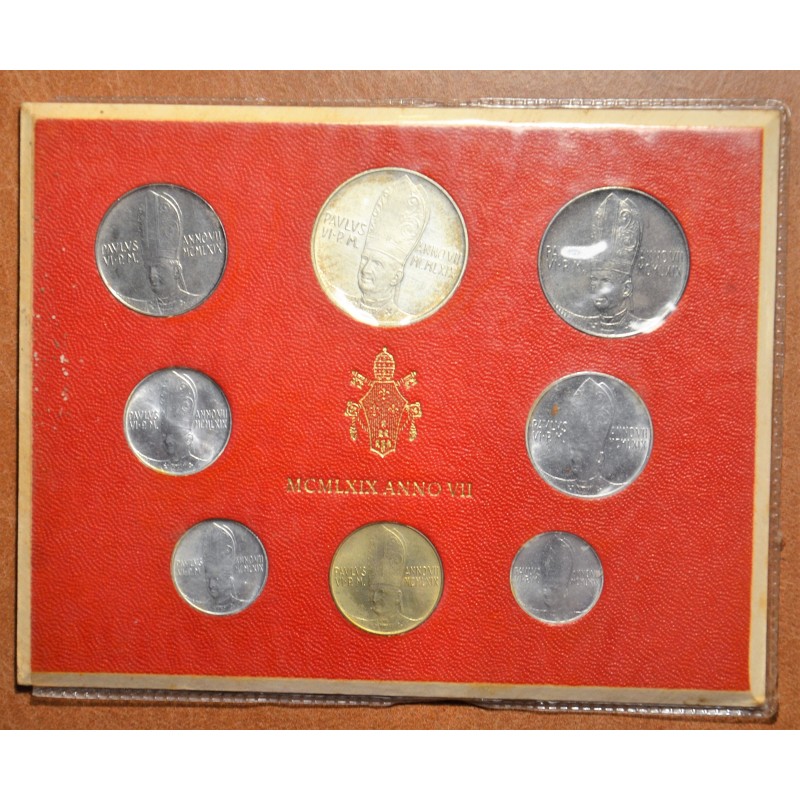 eurocoin eurocoins Vatican 8 coins 1969 (BU)