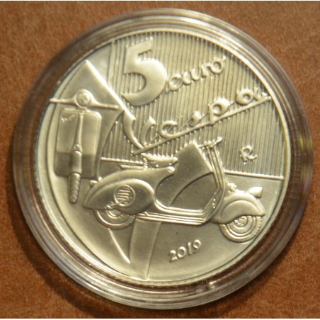 Euromince mince 5 Euro Taliansko 2019 - Červená Vespa (BU)