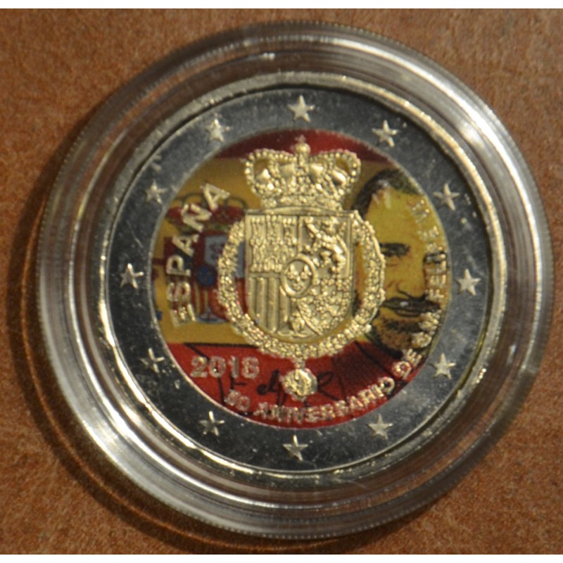 Euromince mince 2 Euro Španielsko 2018 - Filip VI. verzia III. (far...