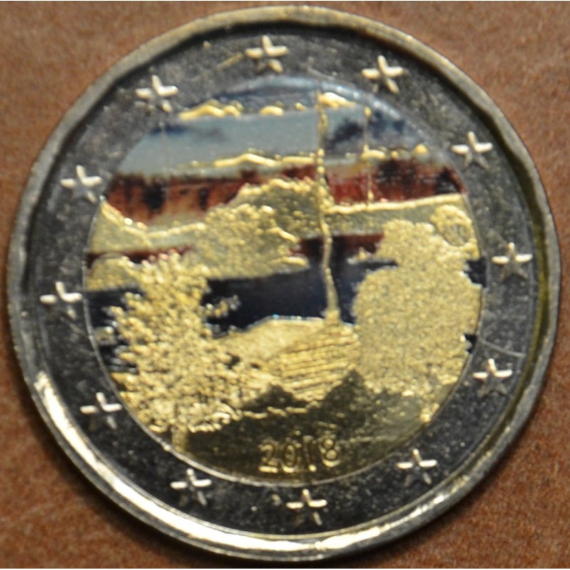 Euromince mince 2 Euro Fínsko 2018 - Fínska saunová kultúra (farebn...