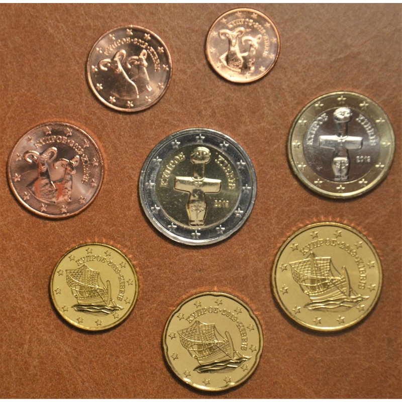 Euromince mince Sada 8 euromincí Cyprus 2019 (UNC)