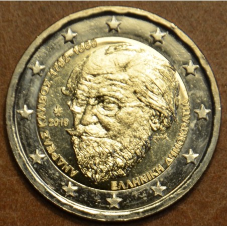 eurocoin eurocoins Damaged 2 Euro Greece 2019 - Andreas Kalvos (UNC)