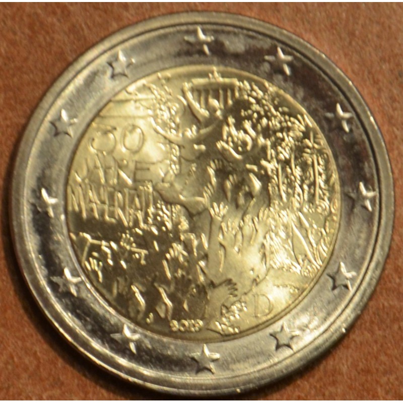 Euromince mince Poškodená 2 Euro Nemecko \\"J\\" 2019 - 30. výročie...