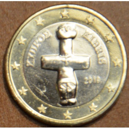 Euromince mince Poškodená 1 Euro Cyprus 2019 (UNC)