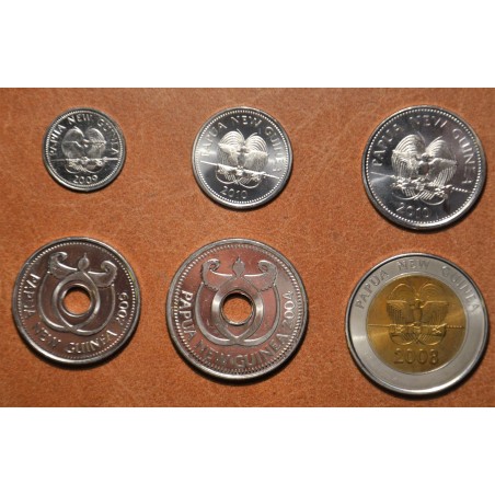 eurocoin eurocoins Papua New Guinea 6 coins 2009-2010 (UNC)