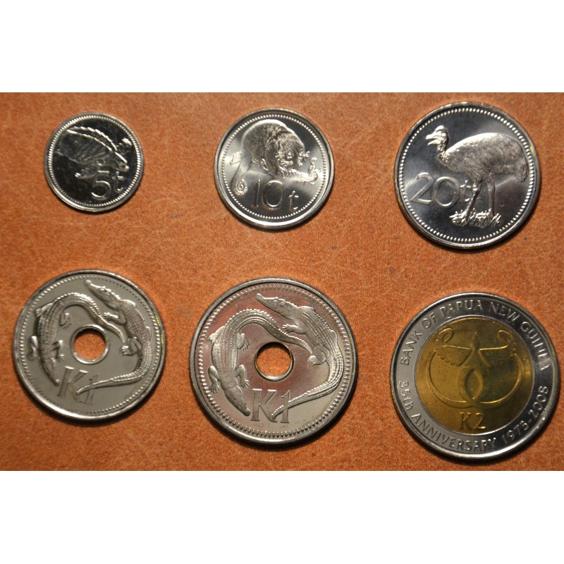 eurocoin eurocoins Papua New Guinea 6 coins 2009-2010 (UNC)