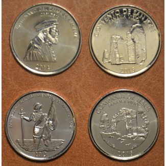 Euromince mince Panama 4x 1/2 balboa 2013-2016 (UNC)