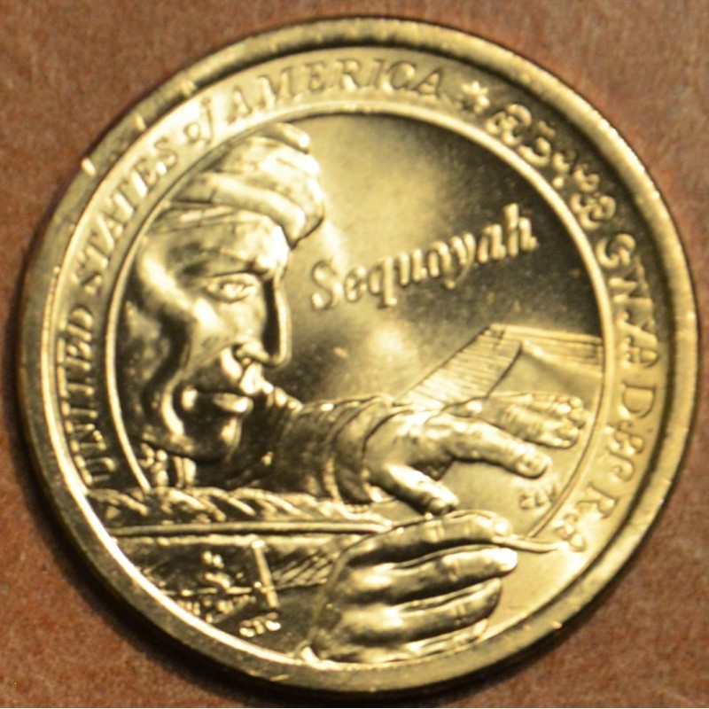 eurocoin eurocoins 1 dollar USA 2017 Sequoyah \\"P\\" (UNC)