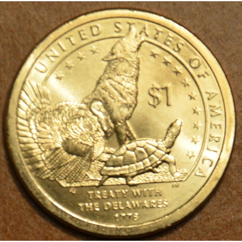 eurocoin eurocoins 1 dollar USA 2013 Treaty With The Delawares 1778...