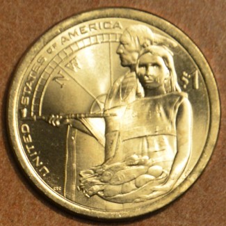 eurocoin eurocoins 1 dollar USA 2014 Native Hospitality \\"P\\" (UNC)