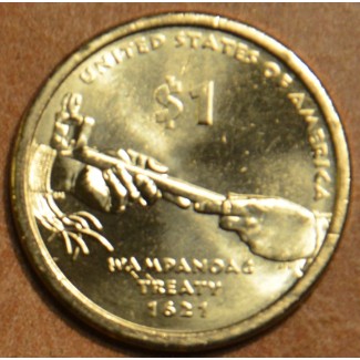 Euromince mince 1 dollar USA 2011 - Wampanoag Treaty 1621 \\"P\\" (...