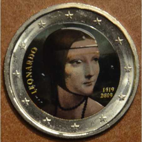 euroerme érme 2 Euro Olaszország 2019 - Leonardo da Vinci II. (szín...