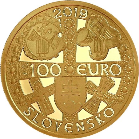 eurocoin eurocoins 100 Euro Slovakia 2019 Mojmír I, ruler of Great ...