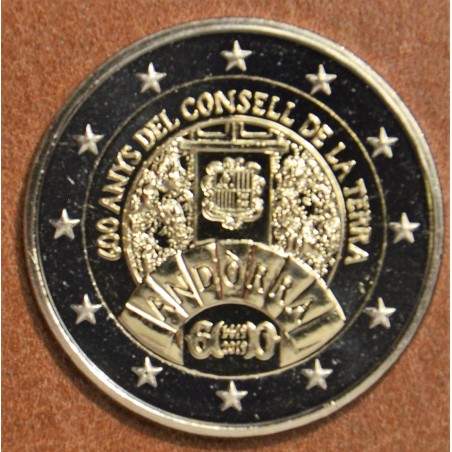 eurocoin eurocoins 2 Euro Andorra 2019 - 600 years of the Council o...