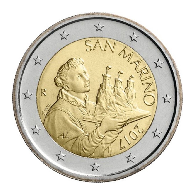 Euromince mince 2 Euro San Marino 2017 - Svätý Marinus (UNC)