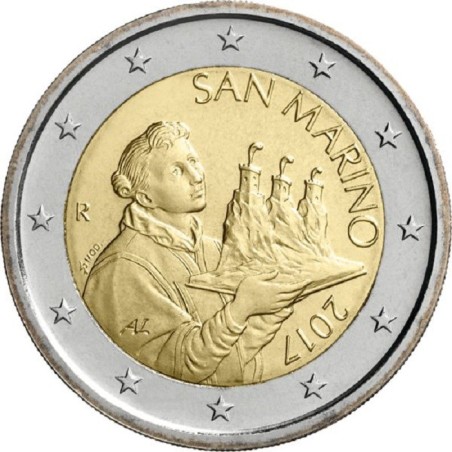 Euromince mince 2 Euro San Marino 2017 - Svätý Marinus (UNC)