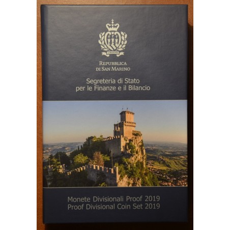 euroerme érme 10 részes forgalmi sor San Marino 2019 (Proof)