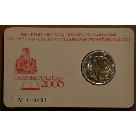 euroerme érme 2 Euro Szlovénia 2008 - 500 éve született Primoz Trub...