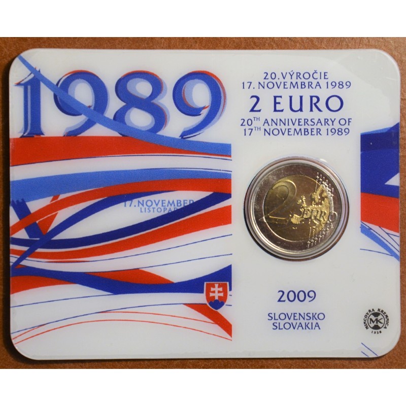 eurocoin eurocoins 2 Euro Slovakia 2009 - 20th Anniversary of the S...