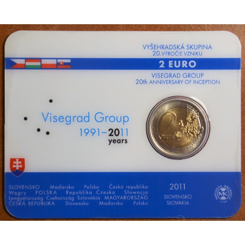 euroerme érme 2 Euro Szlovákia 2011 - A Visegrádi szerzõdés 20. évf...