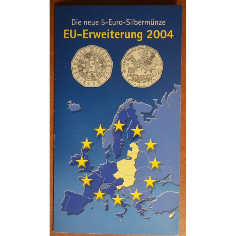 eurocoin eurocoins 5 Euro Austria 2004 EU Enlargement (BU)