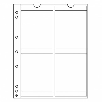 Euromince mince 5 listov do albumov Leuchtturm NUMIS do 66 mm