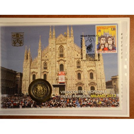 eurocoin eurocoins 2 Euro Vatican 2012 - 7th World Meeting of Famil...