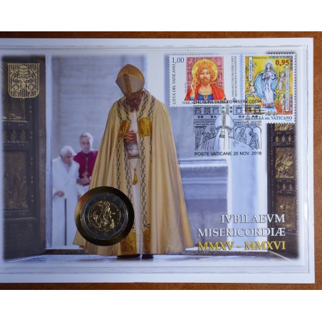 eurocoin eurocoins 2 Euro Vatican 2016 - Jubilee of Mercy (Numisbrief)
