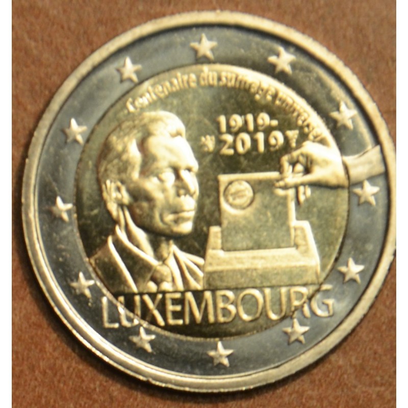 Euromince mince 2 Euro Luxembursko 2019 - 100. výročie volebného pr...