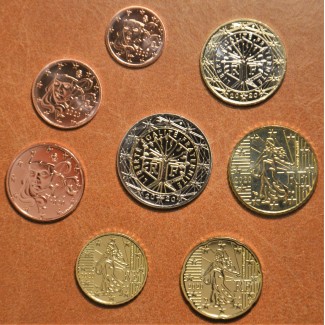 Set of 8 eurocoins France 2020 (UNC)
