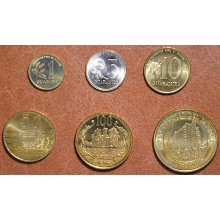 eurocoin eurocoins Paraguay 6 coins 1993-1998 (UNC)