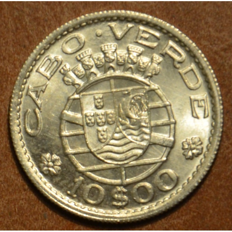 Euromince mince Kapverdy 10 escudo 1953 (UNC/BU)