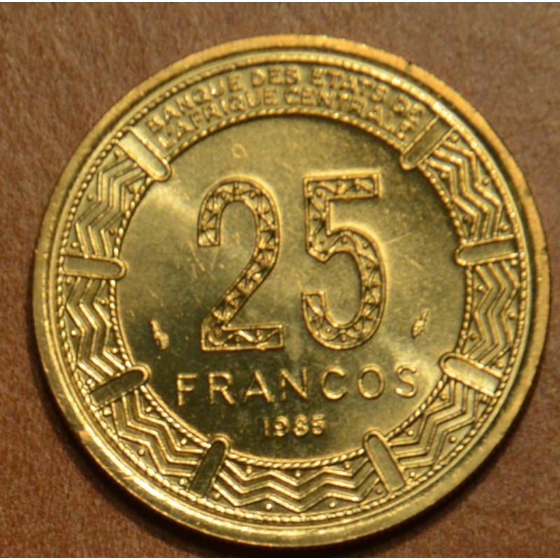 eurocoin eurocoins Equatorial Guinea 5 and 25 francs 1985 (UNC)