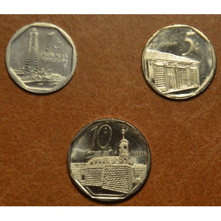 eurocoin eurocoins Cuba 3 coins 1999-2001 (UNC)