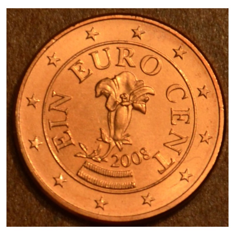 euroerme érme 1 cent Ausztria 2008 (UNC)
