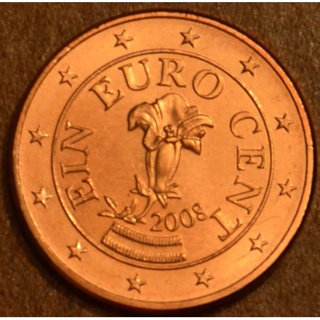 Euromince mince 1 cent Rakúsko 2008 (UNC)