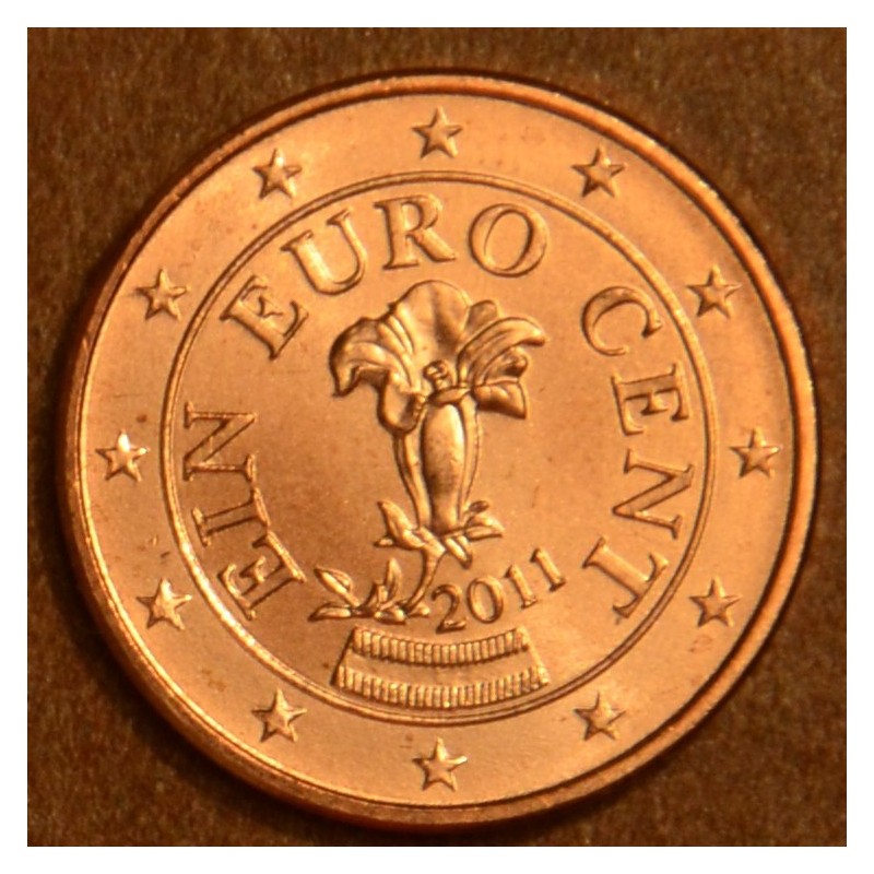 Euromince mince 1 cent Rakúsko 2011 (UNC)