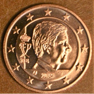 Euromince mince 2 cent Belgicko 2019 - Kráľ Filip (UNC)