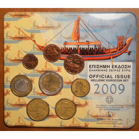 eurocoin eurocoins Greece 2009 set of coins - Thira (BU)