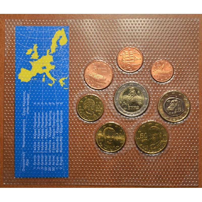 eurocoin eurocoins Set of 8 eurocoins Greece 2002 EFS (UNC)
