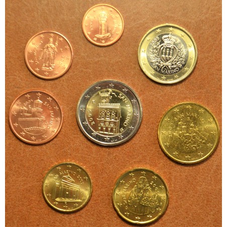 eurocoin eurocoins San Marino 2005 set of 8 coins (UNC)