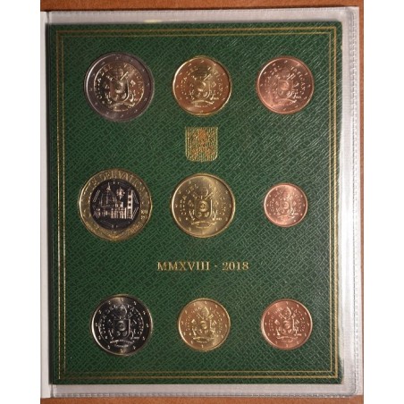 eurocoin eurocoins Vatican 2018 set with 5 Euro coin (BU)