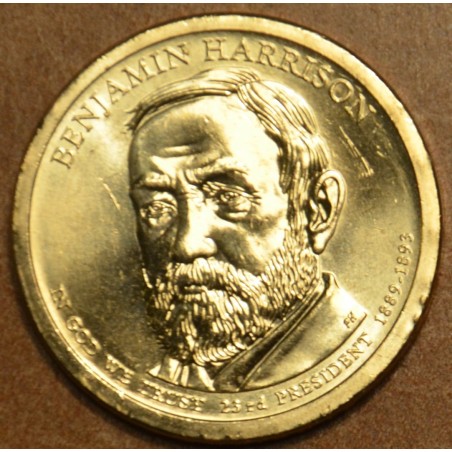 eurocoin eurocoins 1 dollar USA \\"D\\" 2012 Benjamin Harrison (UNC)