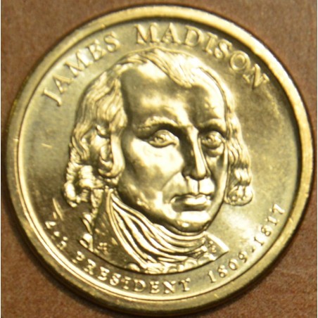 euroerme érme 1 dollar USA \\"P\\" 2007 James Madison (UNC)