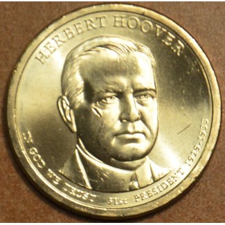 Euromince mince 1 dollar USA 2014 Herbert Hoover \\"P\\" (UNC)