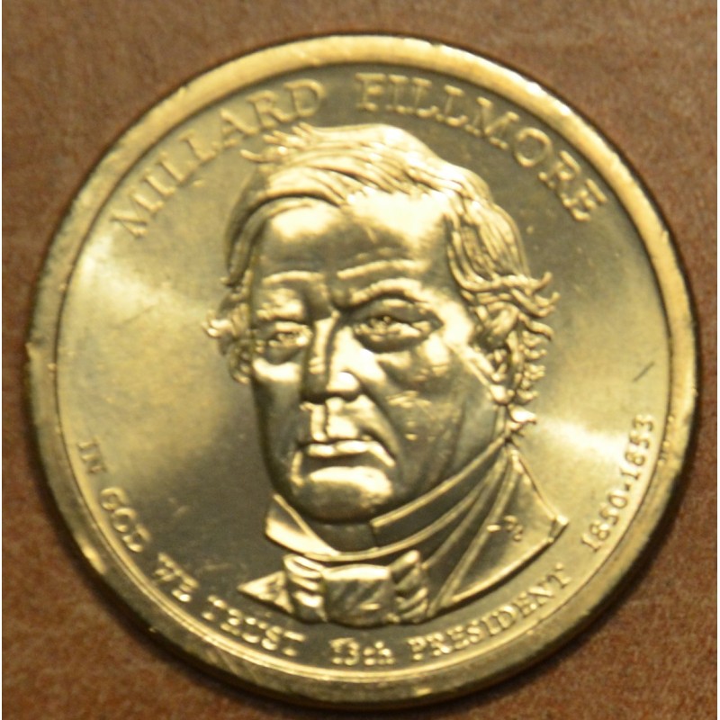 eurocoin eurocoins 1 dollar USA 2010 Millard Fillmore \\"P\\" (UNC)