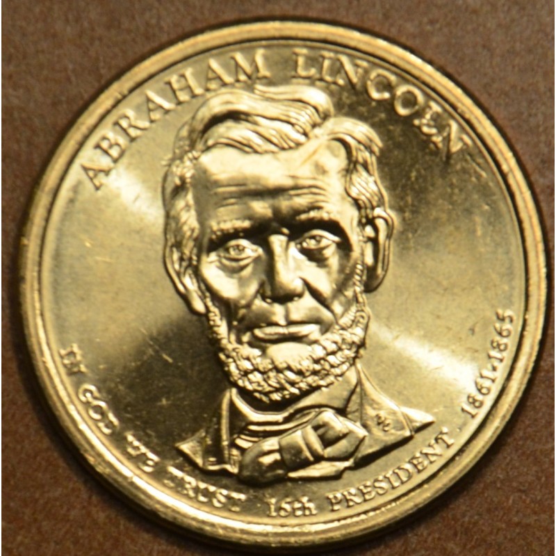 euroerme érme 1 dollar USA 2010 Abraham Lincoln \\"D\\" (UNC)