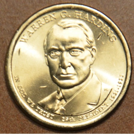 Euromince mince 1 dollar USA 2014 Warren G. Harding \\"D\\" (UNC)